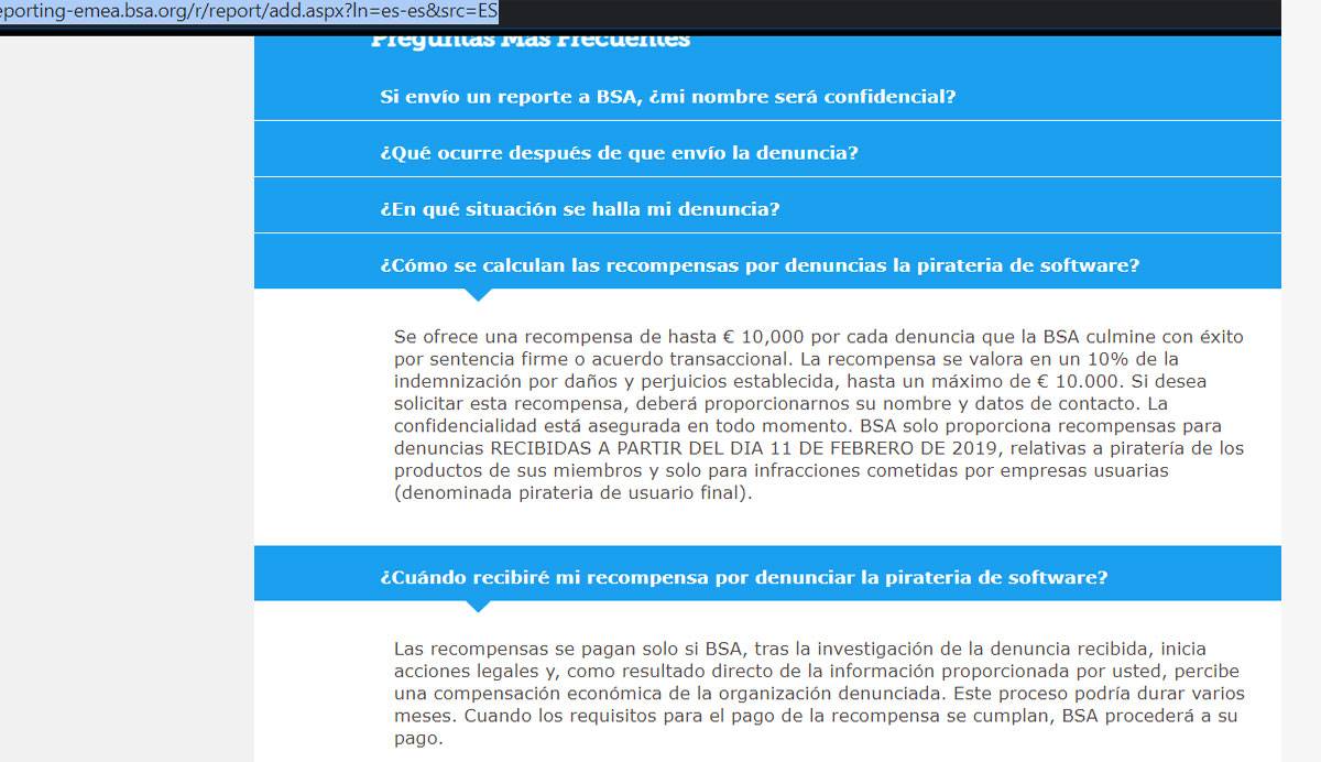 Carta de denuncia por utilización de software ilegal en una empresa