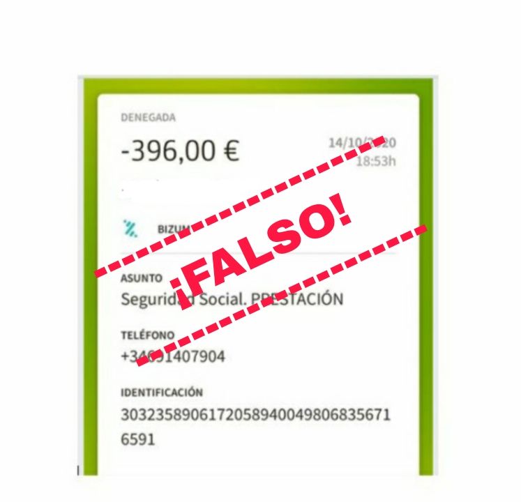 Estafa del Bizum inverso 3