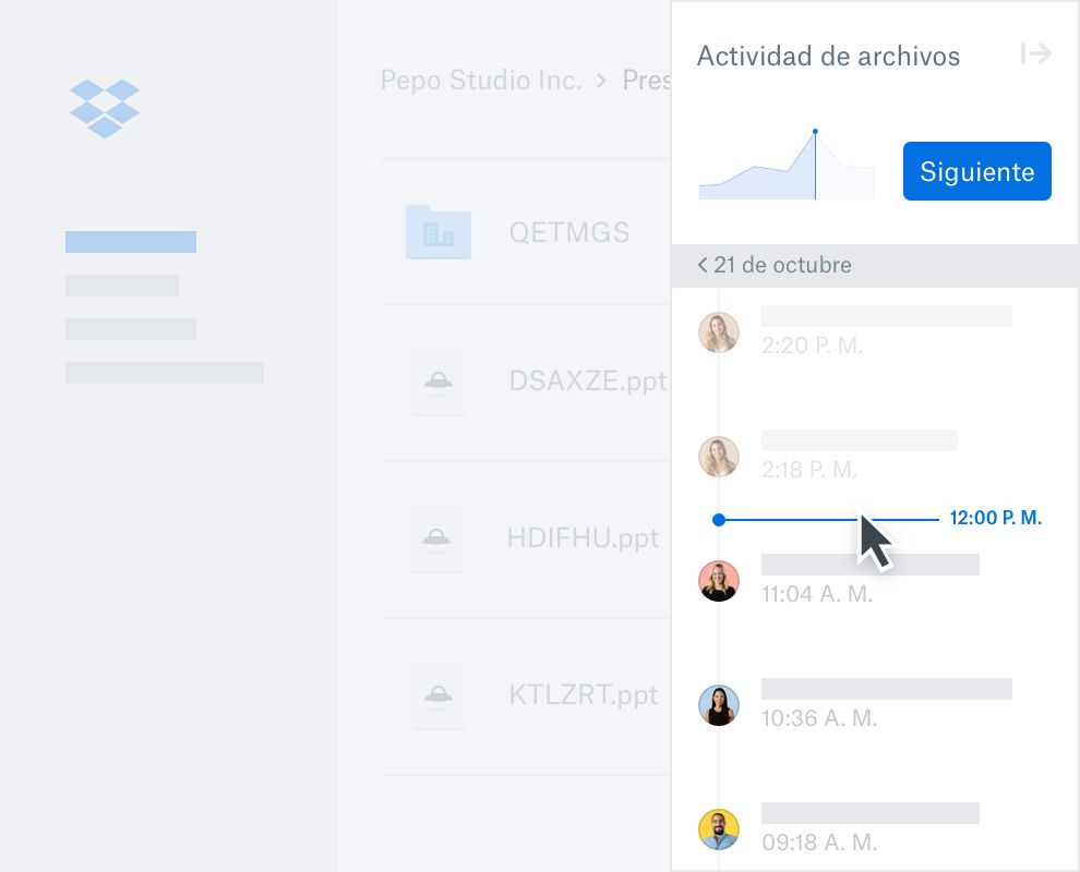 Cómo ver la actividad de los archivos en Dropbox